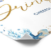 Ahoy It's a Boy 航海の Baby Shower Drinks応援 ポスター (角)