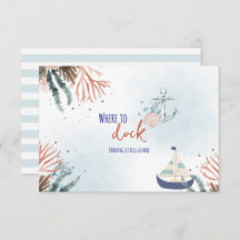 Ahoy It's a Boy 航海の Baby Shower Enclosure Car