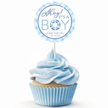 Ahoy It's a Boy 航海の Baby Shower Favoritesステッカー