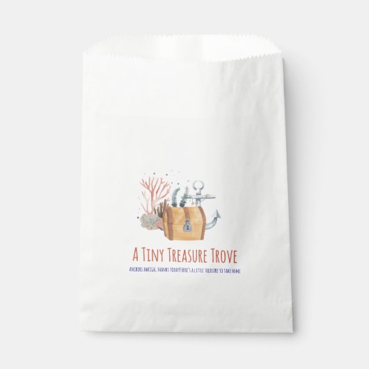 Ahoy It's a Boy 航海の Baby Shower Favoritesバッグ フェイバーバッグ (正面)