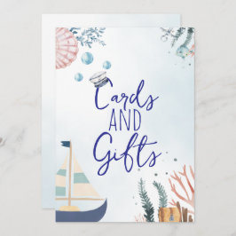 Ahoy It's a Boy 航海の Baby Shower Gift Sign