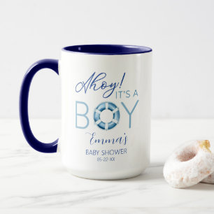 Ahoy It's a Boy 航海の Baby Shower Mug for Guest マグカップ