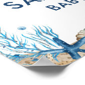 Ahoy It's a Boy 航海の Boat Baby Shower Welcome ポスター (角)