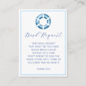 Ahoy It's a Boy 航海の Book Request Card - Blue エンクロージャーカード (正面)