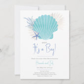 Ahoy Its a boy 航海の Boy Baby Shower 招待状 (正面)