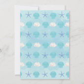 Ahoy Its a boy 航海の Boy Baby Shower 招待状 (裏面)