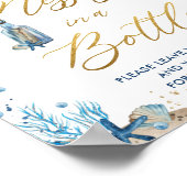 Ahoy It's a Boy 航海の Message in a Message in aボトル ポスター (角)