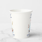 Ahoy It's A Boy 航海の Sailboat Baby Shower 紙コップ (左)