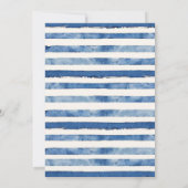 Ahoy It's a Boy 航海の Sairer Baby Shower 招待状 (裏面)