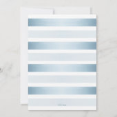 Ahoy It's A Boy 航海の Whale Baby Shower Invitat 招待状 (裏面)