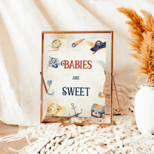 Ahoy It's A Boy Baby Showerベビーは甘い ポスター