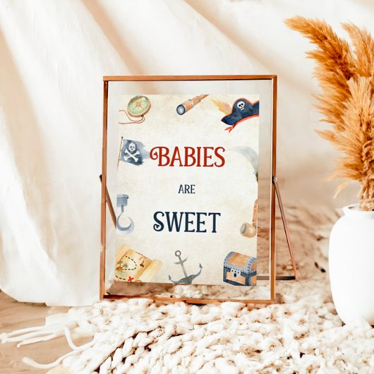 Ahoy It's A Boy Baby Showerベビーは甘い ポスター