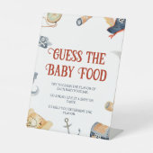 Ahoy It's A Boy Baby Showerベビー食べ物 台座サイン (正面)