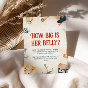 Ahoy It's A Boy Baby Shower彼女の腹の大きさ 台座サイン