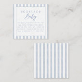 Ahoy It's A Boy Baby Shower Books for Baby エンクロージャーカード (正面/裏面)