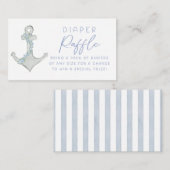 Ahoy It's A Boy Baby Shower Diaper Raffle Insert エンクロージャーカード (正面/裏面)
