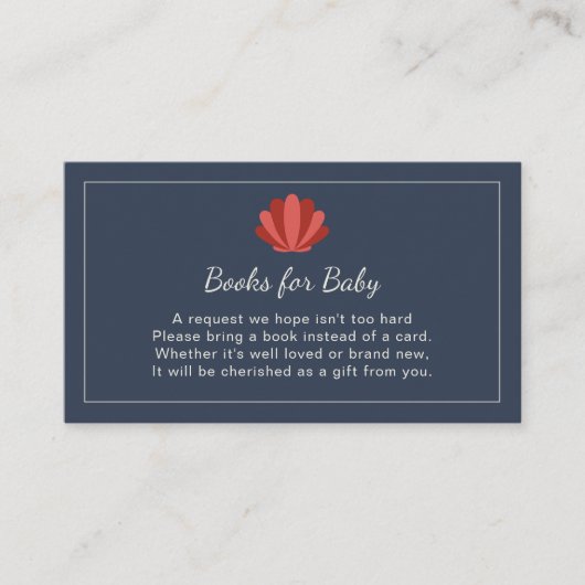 Ahoy It's a Boy Baby Shower Enclosure Card エンクロージャーカード (正面)
