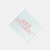 Ahoy It's a Boy Baby Shower Napkins スタンダードカクテルナプキン (角)