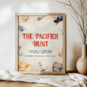 Ahoy It's A Boy Baby Shower Pacifier狩り 台座サイン