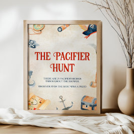 Ahoy It's A Boy Baby Shower Pacifier狩り 台座サイン