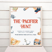 Ahoy It's A Boy Baby Shower Pacifier狩り 台座サイン