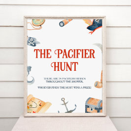 Ahoy It's A Boy Baby Shower Pacifier狩り 台座サイン