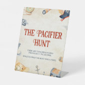 Ahoy It's A Boy Baby Shower Pacifier狩り 台座サイン (正面)