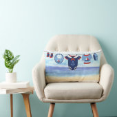 Ahoy It's A Boy Baby Shower Pillow ランバークッション (椅子)