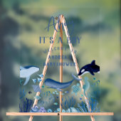 Ahoy It's A Boy Baby Shower Welcome アクリルサイン (ニュートラル)