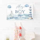 Ahoy Its A Boy Baby Shower Welcome 横断幕 (インサイチュ)