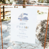 Ahoy It's A Boy Baby Shower Welcome Sign ポスター