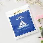 Ahoy It's a Boy! Blue Nautical Boat Baby Shower  フェイバーバッグ (封をした状態)