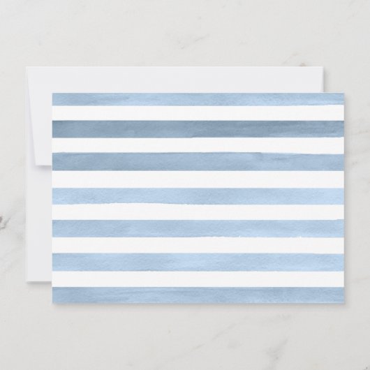 Ahoy It's a Boy Elephant & Bear Boat Baby Shower 招待状 (裏面)