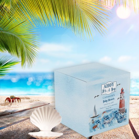 Ahoy It's A Boy Light House海Baby Shower フェイバーボックス