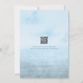 Ahoy It's A Boy Light House海Baby Shower QR 招待状 (裏面)