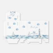 Ahoy Its A Boy Nautical Baby Shower フェイバーボックス (折り畳みなし)