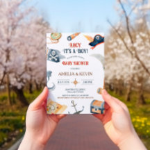 Ahoy It's A Boy Pirate Baby Shower