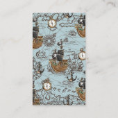 Ahoy It's a Boy Pirate Baby Shower Bring a Book エンクロージャーカード (裏面)