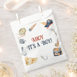 Ahoy It's A Boy Pirate Baby Shower Favoritesバッグ フェイバーバッグ