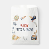 Ahoy It's A Boy Pirate Baby Shower Favoritesバッグ フェイバーバッグ (正面)