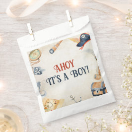 Ahoy It's A Boy Pirate Baby Shower Favoritesバッグ フェイバーバッグ