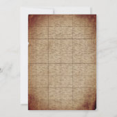 Ahoy It's a Boy Pirate Treasure Map赤ちゃんシャワー 招待状 (裏面)