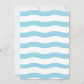 Ahoy It's a Boy Teddy Bear Bear Baby Shower 招待状 (裏面)