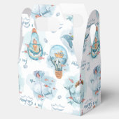 Ahoy It's A Boy Whale Baby Shower Guest フェイバーボックス (オープン)