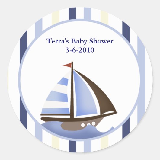 AHOY MATE帆船封筒用シール/シール ラウンドシール (正面)