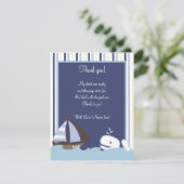 Ahoy Mate White Whale 4x5 Flatありがとうご注意 サンキューカード (スタンド正面)