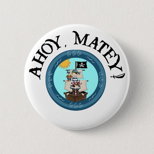 Ahoy Mateyボタン 缶バッジ (正面)