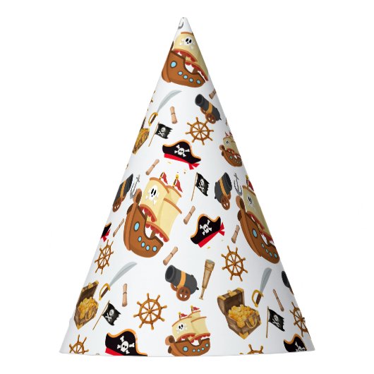 Ahoy Matey Pirate Birthday パーティーハット (正面)