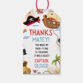 Ahoy Matey Pirate THANKS MATEY! ギフトタグ