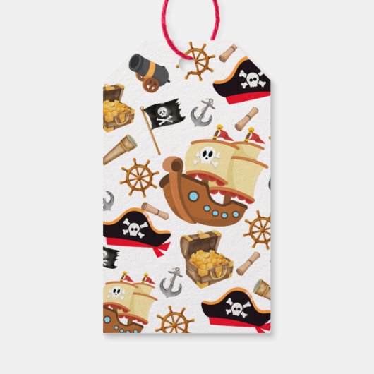 Ahoy Matey Pirate THANKS MATEY! ギフトタグ (裏面)